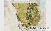 Satellite 3D Map of Cache County, lighten