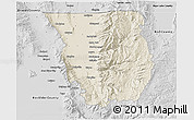 Shaded Relief 3D Map of Cache County, desaturated