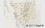 Shaded Relief 3D Map of Cache County, lighten