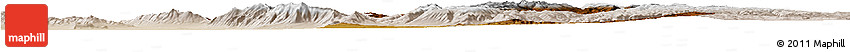 Physical Horizon Map of Cache County, lighten