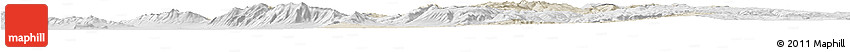 Shaded Relief Horizon Map of Cache County, lighten, desaturated