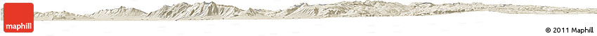 Shaded Relief Horizon Map of Cache County