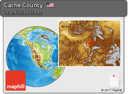 Physical Location Map of Cache County
