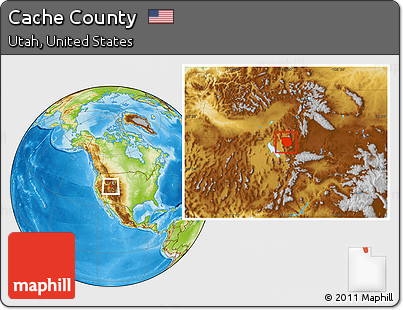 Physical Location Map of Cache County