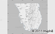 Gray Map of Cache County, single color outside