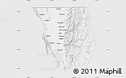 Silver Style Map of Cache County, single color outside