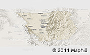 Shaded Relief Panoramic Map of Cache County, lighten