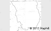 Blank Simple Map of Cache County, no labels