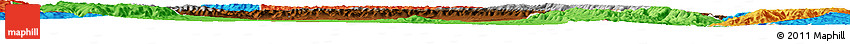 Physical Horizon Map of Carbon County, political outside