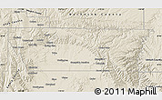 Shaded Relief Map of Carbon County