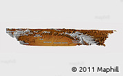 Physical Panoramic Map of Carbon County, cropped outside