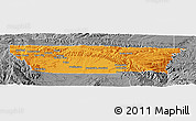 Political Panoramic Map of Carbon County, desaturated