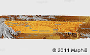 Political Panoramic Map of Carbon County, physical outside