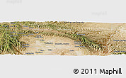 Satellite Panoramic Map of Carbon County