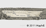 Shaded Relief Panoramic Map of Carbon County, darken