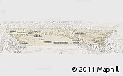 Shaded Relief Panoramic Map of Carbon County, lighten