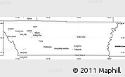Blank Simple Map of Carbon County