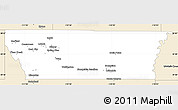 Classic Style Simple Map of Carbon County
