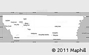 Gray Simple Map of Carbon County