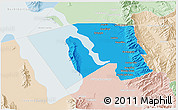 Political 3D Map of Davis County, lighten