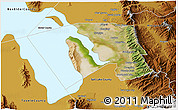 Satellite 3D Map of Davis County, physical outside