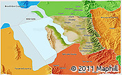 Satellite 3D Map of Davis County, political outside