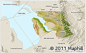 Satellite 3D Map of Davis County, shaded relief outside