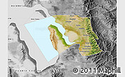 Satellite Map of Davis County, desaturated