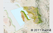 Satellite Map of Davis County, lighten
