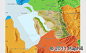 Satellite Map of Davis County, political outside
