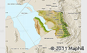 Satellite Map of Davis County, shaded relief outside