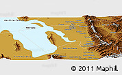 Physical Panoramic Map of Davis County