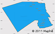Political Simple Map of Davis County, cropped outside