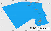 Political Simple Map of Davis County, single color outside
