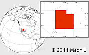 Blank Location Map of Utah