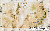 Satellite Map of Millard County, lighten