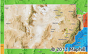 Satellite Map of Millard County, political outside