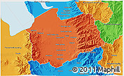 Political 3D Map of Salt Lake County
