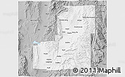 Gray 3D Map of Sanpete County