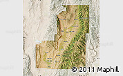Satellite Map of Sanpete County, lighten