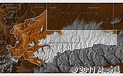 Physical Map of Summit County, darken