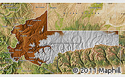 Physical Map of Summit County, satellite outside