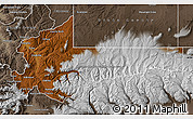 Physical Map of Summit County, semi-desaturated