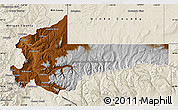 Physical Map of Summit County, shaded relief outside