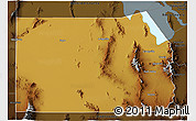 Physical 3D Map of Tooele County, darken