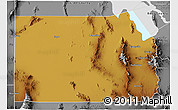 Physical 3D Map of Tooele County, desaturated