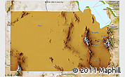 Physical 3D Map of Tooele County, satellite outside