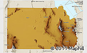 Physical 3D Map of Tooele County, shaded relief outside