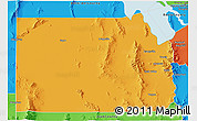 Political 3D Map of Tooele County