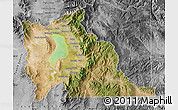 Satellite Map of Utah County, desaturated